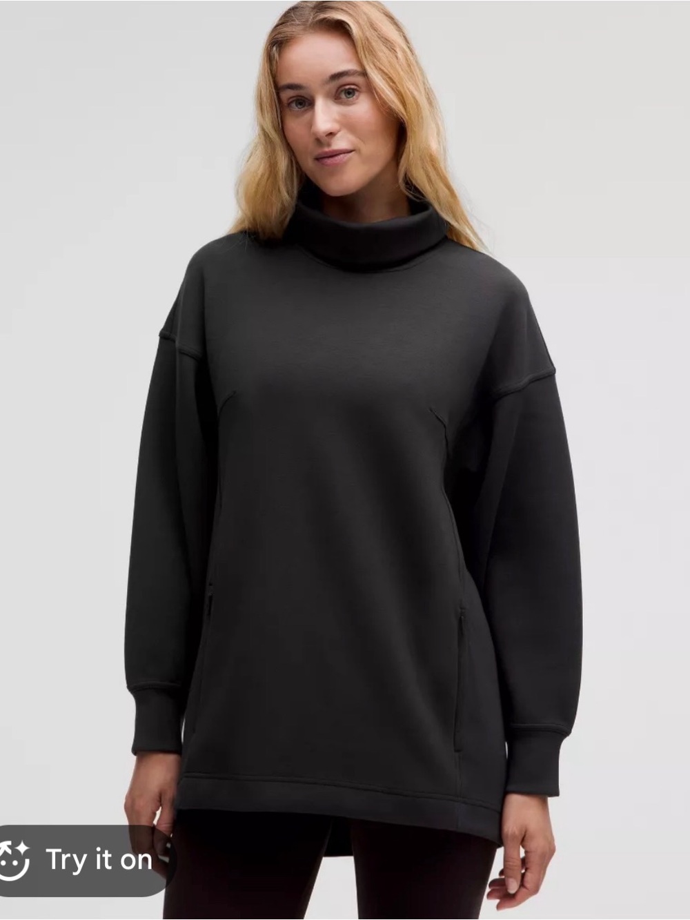 Turtleneck  lululemon Longline Pullover Sweater - Rainforest Green